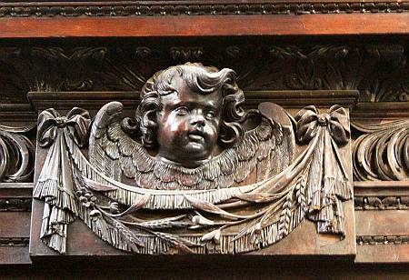 St Clement Eastcheap - Detail of Carving